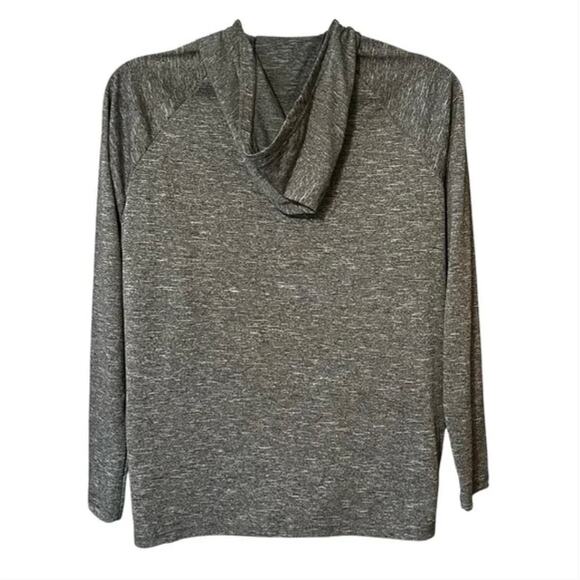 Nike Swim Dri-Fit UPF 40+ Men’s Large Hoodie Pullover Heather Gray Lightweight - Picture 2 of 7